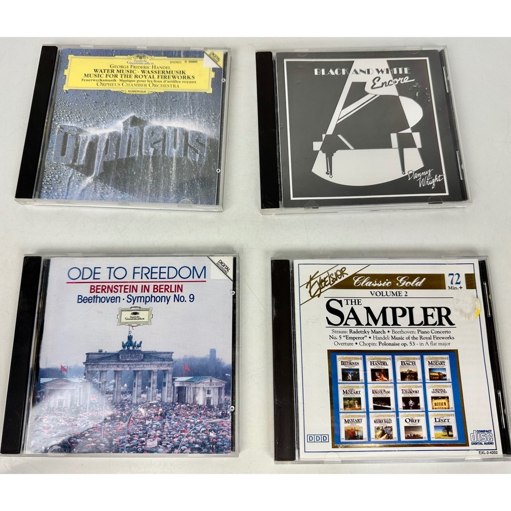 Classical CD Lot 4pc Handel Orpheus Bernstein Beethoven Ode to Freedom Wright